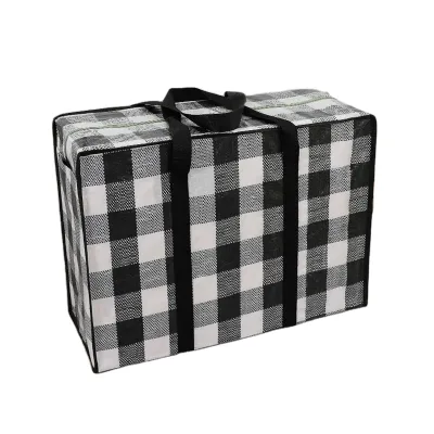 Large Capacity Woven Storage Bags Waterproof & Moisture-proof Eco-Friendly Lightweight Clothing Storage Customizable Logo