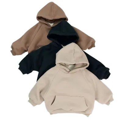 2024 Ins Kids Soft Breathable Korean Version of Boy's and Girls' Casual Hooded Coat New Spring and Autumn Hoodie Sweet Pullover