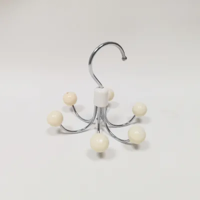 Wholesale Hanger 6 Balls Purse Scarf Organizer Metal Closet Hooks Handbag Organizer Bra Hanger Space-Saving