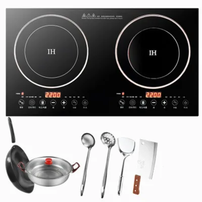 Home Hybrid Cooker Stove with Two Hobs Combined Induction & Infrared Electric Ceramic Gas & Solar Powered Domestic Wholesaler
