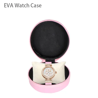 Wholesale Custom Small Round Pink Watch Packaging Boxes for Packaging Watch with Logo Printing