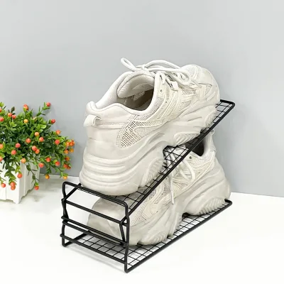 Modern Design Metal Folding Shoe Rack Portable Shoe Folding Organizer Shoe Rack
