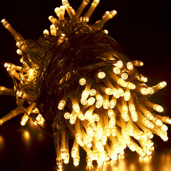 180 LED Light Chain Warm White Christmas Tree Rice Lights IP44 Rated for Certified Outdoor Decoration
