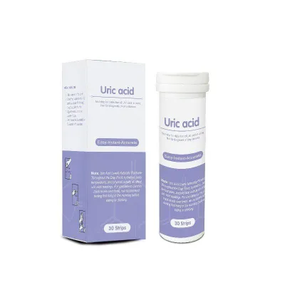 Urine Uric Acid Test Strips, Rapid Uric Acid Level Screening Strips, 30 Strips Per Tube, Support OEM Private Label Customization