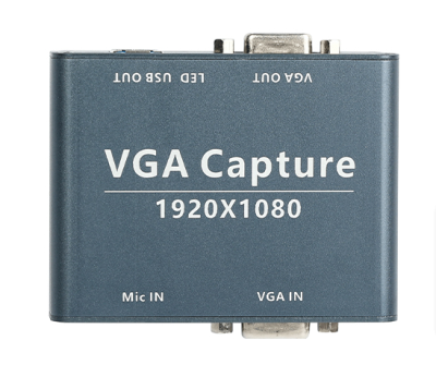 Hot Selling VGA to USB Capture Converter USB 3.0 HD Audio and Video Capture Device Driver Free Support Plug and Play Game Live Streaming Box Enough Stock