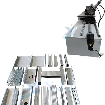 Automatic CD UD Profiles Roll Forming Machine 60X27/27X28 PPGI Steel Motor PLC Control System