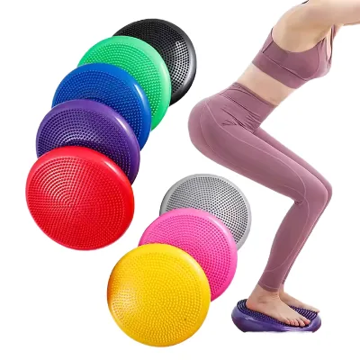 Physical Therapy Strength Training Pilates Yoga PVC Pad Core Disc Stability Balance Cushion Waterproof