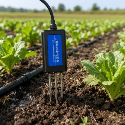 Smart Agriculture Soil Moisture Sensor Pen Soil EC Meter Farm Humidity Temperature Tester Dual Electrode