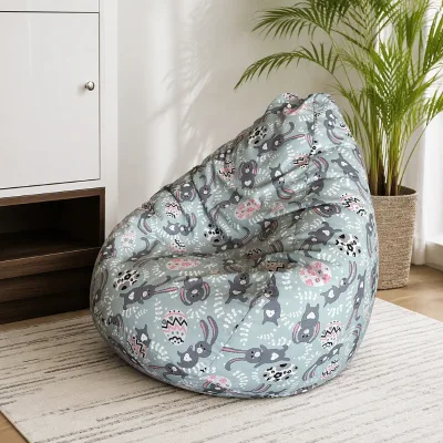Modern Leisure Drop Shape EPS Bean Bag for Living Room Furniture Custom Wholesale Sponge or EPS Particle Filled Bean Bag Chair