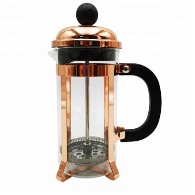 OEM Gloden Copper travel stainless steel french press French Press Coffee Maker, 304 Grade Stainless Steel Insulated Coffee Press