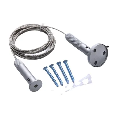 Ceiling Wire Sign Attachment Retail Wall Cable Hanging Stainless Steel Alloy Aluminium Rod Display System Custom Brand ISO9001