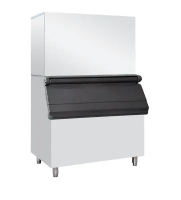 Popular Double Stack Ice Maker Kitchen Equipment for Fast Food Chains Global Stainless Steel Large Cube & Half Cube Ice Machine