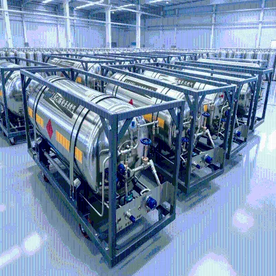 Safety Cryogenic Liquid Cylinders Horizontal 2.88Mpa LNG Storage Tank for Astronomical Research