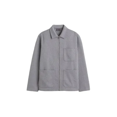 Custom Work Thin Zipper Canvas Blouson Jacket Spring Casual Breathable Eco-Friendly OEM Service Wholesale High Quality Polyester