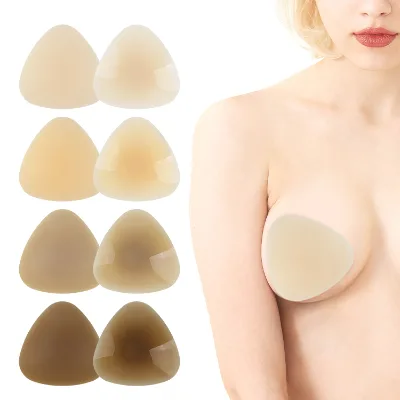 Customized Triangle Adhesive Nipple Covers Solid Silicone Breast Covers Factory