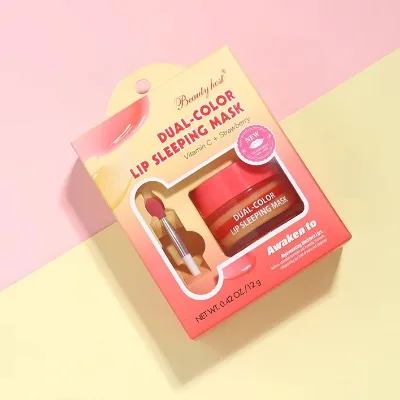 Customized Logo Dual Color Sleeping Lip Mask Long-Lasting Moisturizing Create Delicate Glossy Lips