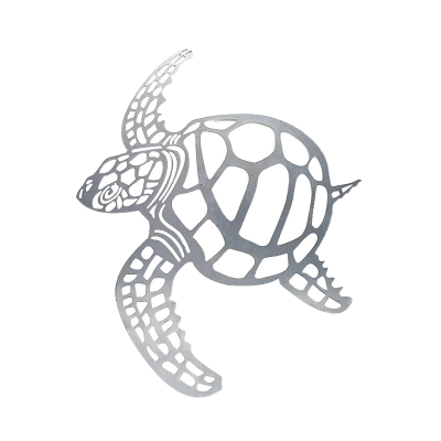Customized Indoor Home Wall Decoration Metal Handicraft Art Deco Style Still Life Sea Turtle Format Rope Ocean Art Anniversary