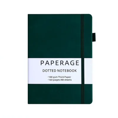 A5 PU Leather Notebook with Elastic Band Custom Logo Journal Business Office Gift Set Offset Printed