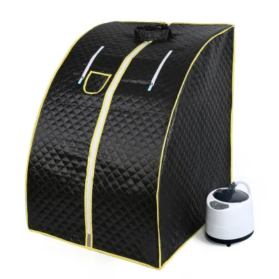 Single Person Weight Loss and Detox Slimming Heating Sauna Sweat Case with Arms Out Sauna Box Steam Rooms with Chair