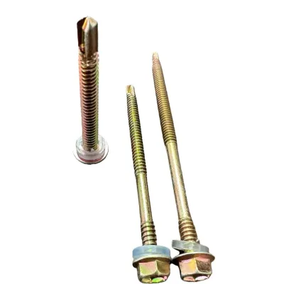 High Corrosion Resistance Hex Head Roofing Screws Color Painted Carbon Steel Screws Self-Drilling Drill Tail Zinc Plated Roofing