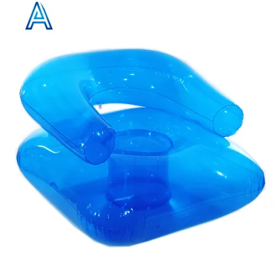 Eco-friendly clear PVC Inflatable air Blow up Seat Chair Sofa for OEM Customize Printing Inflatable Furniture
