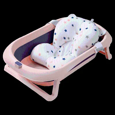 Multifunction Collapsible Plastic Baby Bathtub with Drainage Hole