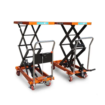 KAD 350kg 500kg 1000kg Cold Storage Stainless Steel Manual Hydraulic Scissor Lift Table