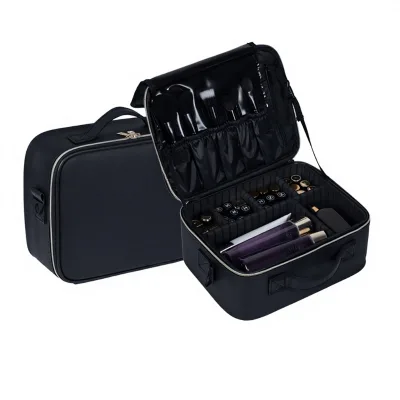 Factory-direct Sale Makeup Brush Organizer PVC Multi-color Full-size High-capacity Stylish Cosmetic Bag Cover Handle Shoulder