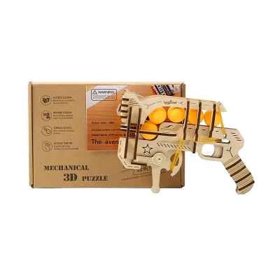 Direct From Factory New Arrival 3D R1 Wooden Puzzle Cross-Border DIY Toy Made of Natural Wood <50 Pieces Ages 14+