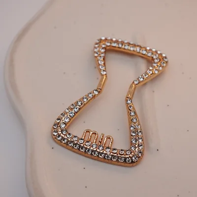 Japanese Electroplated Love Shape Buckle Clothing Belt Bathing Suit Decoration Pin with Drill Used Unique Style Buckles
