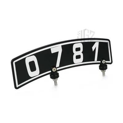 Motorcycle CNC Front Fender Number License Plate Holder Sticker for VESPA SPRINT PRIMAVERA 125 150 GTS 250 300 S150 Accessories