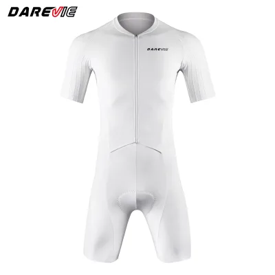Factory Wholesale Outdoor High Elasticity Men's Bicycle Riding Skin Suit Quick Dry Short Sleeve Bike Cycling One Piece Suit