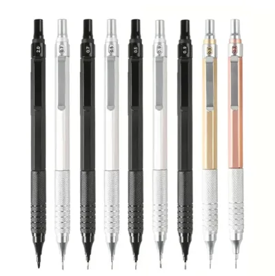 Hot Sale Custom Logo HY Metal Automatic HB Mechanical Pencils for Carpenter Use with Multi-Size Writing Width