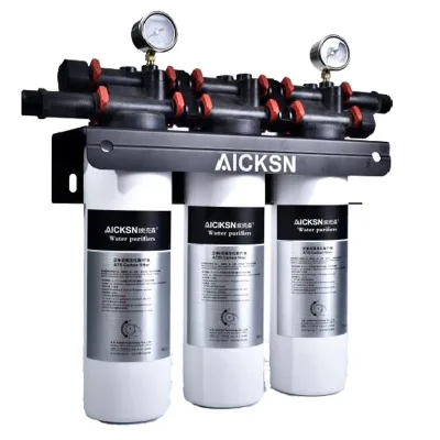 Aicksn Commercial 3 Stage 0.01um Water Filter Water Purifier Tankless, Reduce TDS, Alkaline Mineral PH