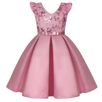 New Girl's Sparkling Breathable Dress Ball Dress Children's Princess Dress