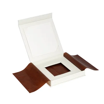 Custom Square Chocolate Box with Cavity Magnet Closure Packaging Boxes with Envelope Tissue Paper