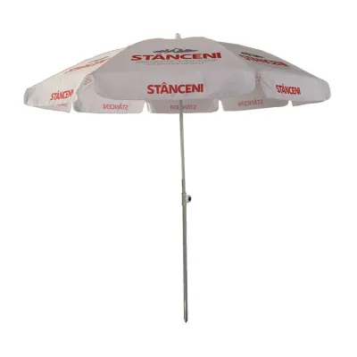 Wholesale Custom Cheap UV Portable Stainless Steel Outdoor Sun Umbrellas Logo Prints Beach Umbrella Outdoor Furniture