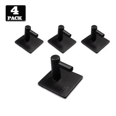 2024 Hot Sale SS304 316 Stainless Steel Towel Hook Bathroom Wall Mounted Towel Hook Black Self Adhesive Wall Hooks
