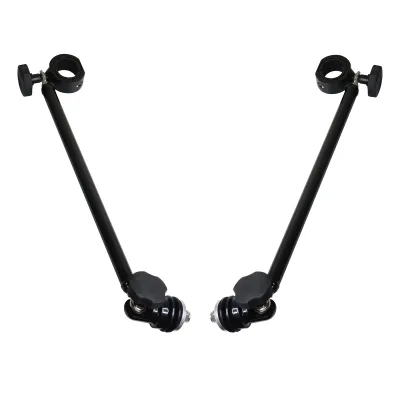 Raider T-top Vertical Brace Stabilizer Kits for 2 Inch Tubing VB25 Black White Anodized