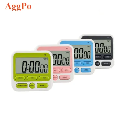 Kitchen Cooking Timer Mute Flashing Light Reminder Electronic Timer Alarm Clock Loop Timing Beauty Timer