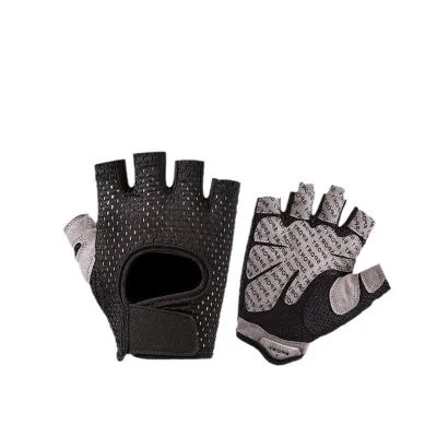 Hot Selling Breathable Non Skid Adjustable Hook Loop Wrist Strap Fitness Weightlifting Training Gloves