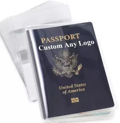 High Quality PVC Clear Transparent Business Style Passport Cover Waterproof
