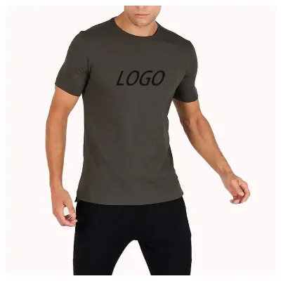 Wholesale High Quality 100% Cotton T-shirt Customize Printed Logo Men O-neck T-shirt Custom T Shirt