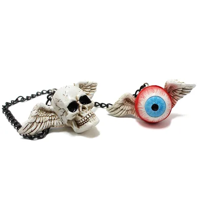 Custom Resin Skeleton Ornament Car Hanging Ornament for Car Decor Resin Ornaments for Halloween Decor