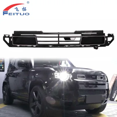 ROCK Style Front Grille With LED Light for Land Rover Defender L663 2020-2026
