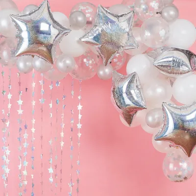 Iridescent Balloon Arch BalloonBunting Garland for Decoration