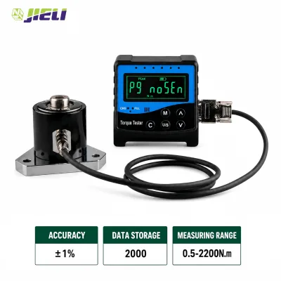 NEWJIELI 0.5-2200N.m Torque Wrench Calibration Machine 1% Digital Tester 2000 Data Storage Portable Calibrator 1 Year Warranty