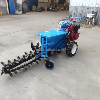 Agricultural Small Tractor Cable Hand Held Trencher Hot Sale Automation Mini Pipeline