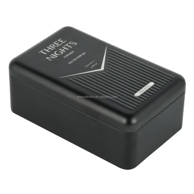High Quality Customizable Eco-Friendly Square Tin Box Recyclable Metal Jar for Perfume Packaging Durable Plastic Craft Storage