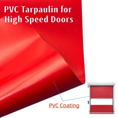 Manufacturer Heavy Duty Flame Retardant 750gsm PVC Fabric Roll for Industrial Fast Door